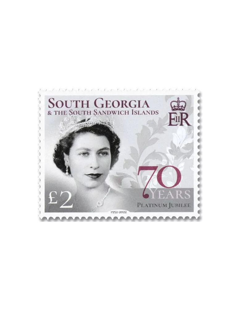 n° 784/785 - Timbre GEORGIE DU SUD Poste