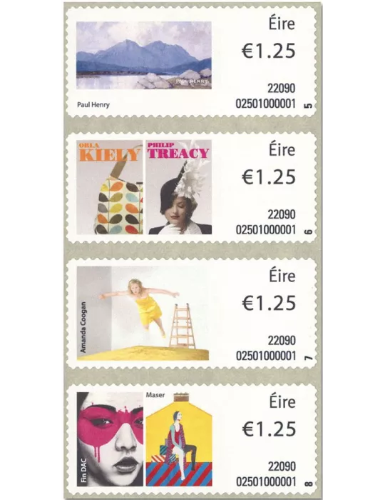 n° 135/138 + n° 139/142 - Timbre IRLANDE Timbres de distributeurs