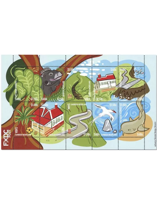 n° 192/201 - Timbre SABA Poste