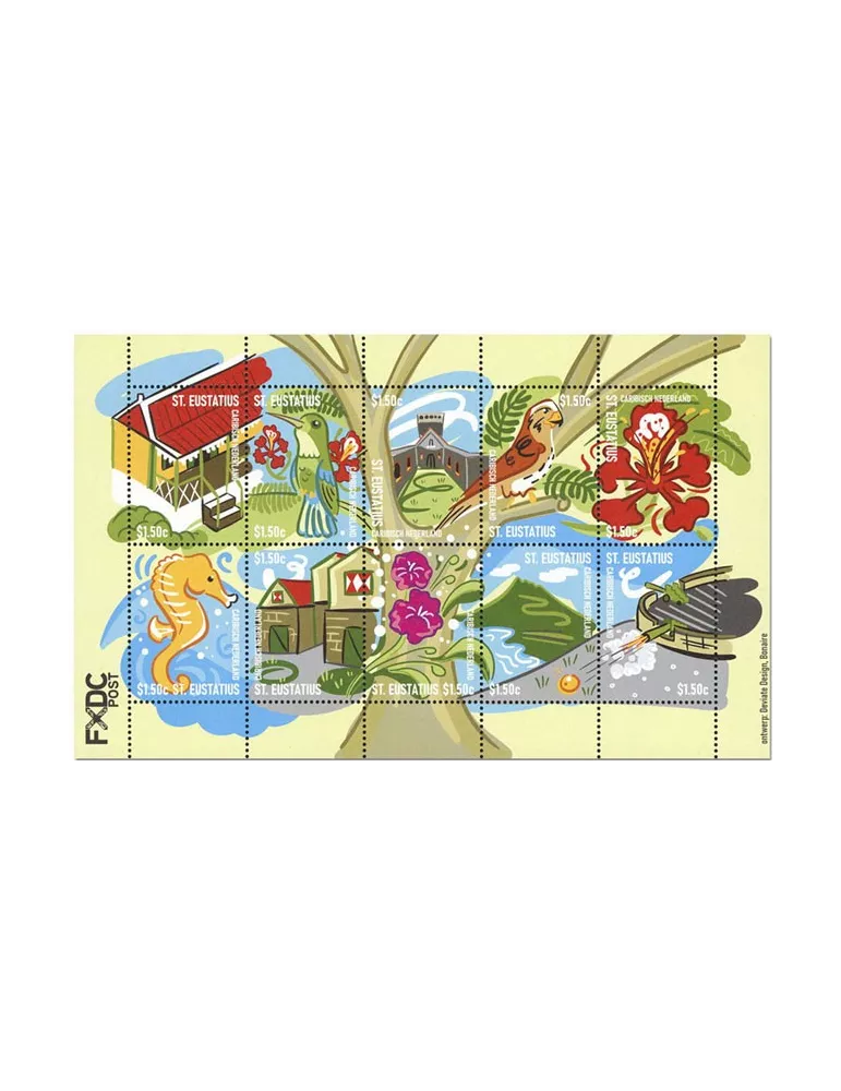 n° 209/218 - Timbre SAINT-EUSTACHE Poste