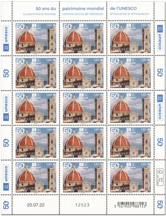 n° F4 - Timbre France Feuillets de France (Service n° 183)