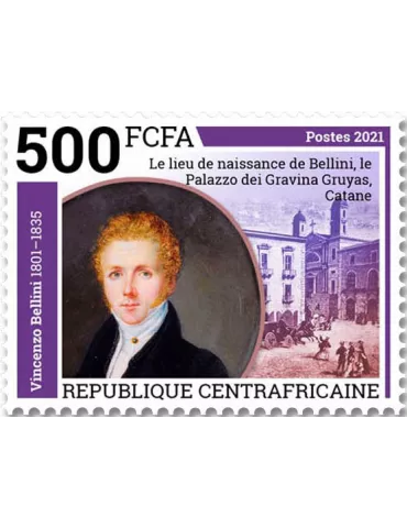 n° 8506/8509 - Timbre CENTRAFRIQUE Poste 2