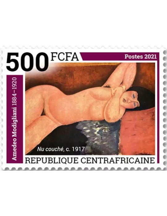 n° 8510/8513 - Timbre CENTRAFRIQUE Poste
