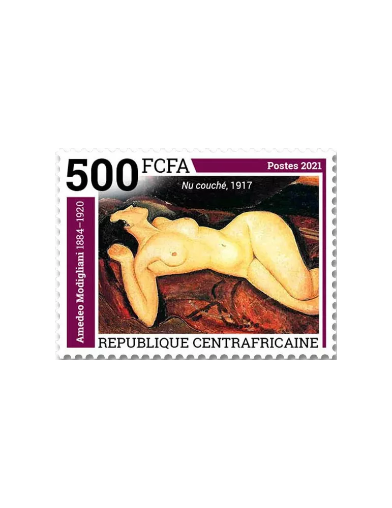 n° 8510/8513 - Timbre CENTRAFRIQUE Poste