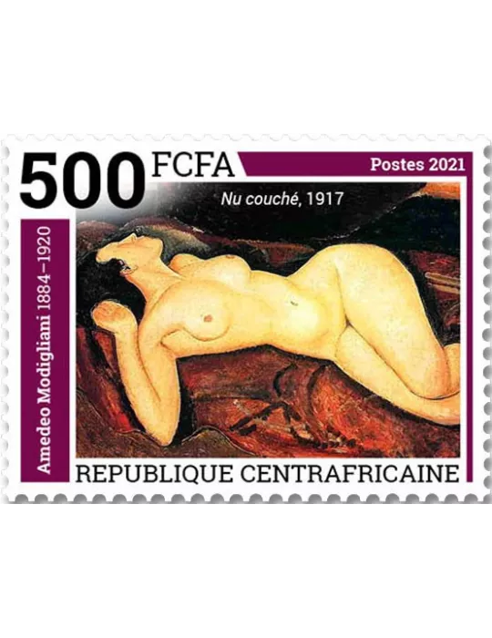 n° 8510/8513 - Timbre CENTRAFRIQUE Poste