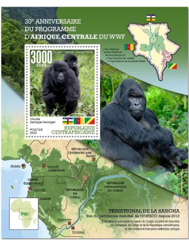 n° 1689 - Timbre CENTRAFRIQUE Blocs et feuillets