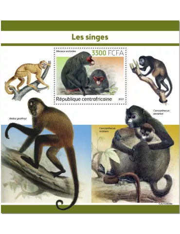 n° 1937 - Timbre CENTRAFRIQUE Blocs et feuillets