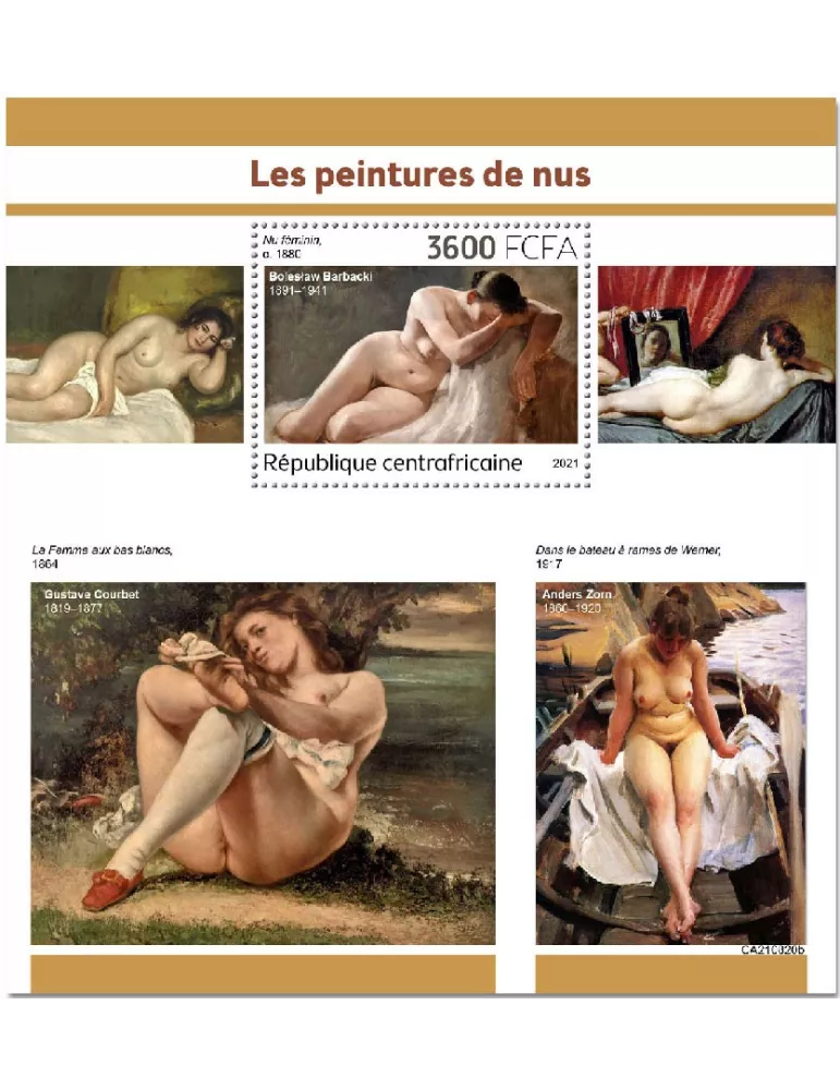 n° 1952 - Timbre CENTRAFRIQUE Blocs et feuillets