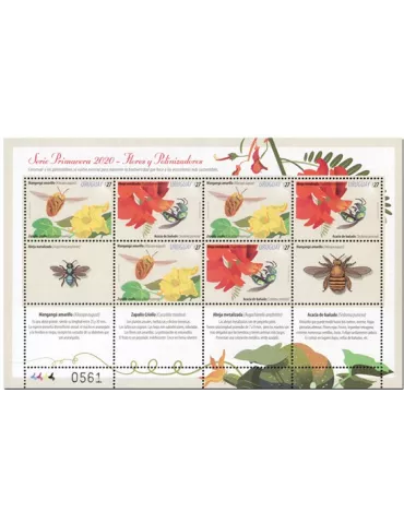 n° 3013/3014 (les 6 valeurs) - Timbre URUGUAY Poste