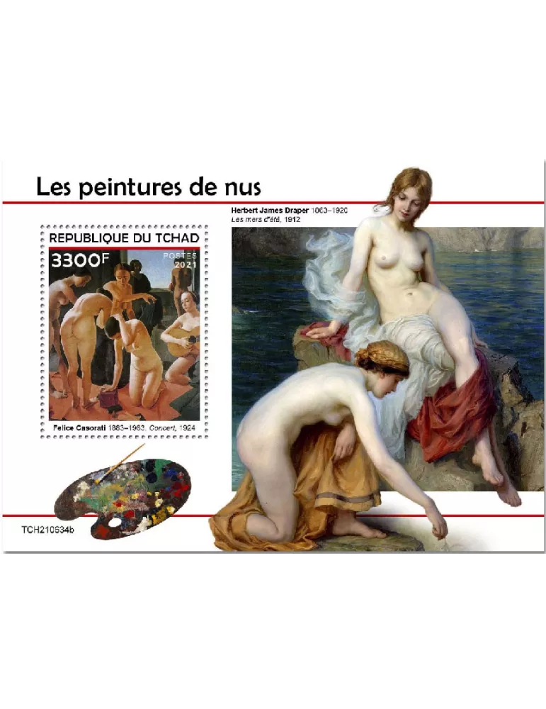 n° 650 - Timbre TCHAD Blocs et feuillets