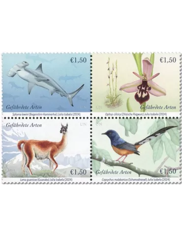 n° 1186/1189 - Timbre ONU VIENNE Poste