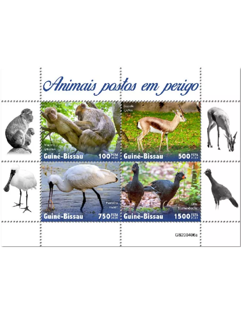 n° 8697/8700 - Timbre GUINEE-BISSAU Poste