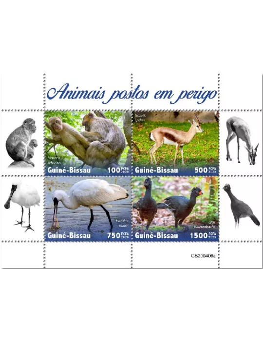 n° 8697/8700 - Timbre GUINEE-BISSAU Poste