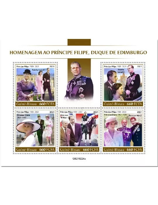 n° 9172/9176 - Timbre GUINEE-BISSAU Poste