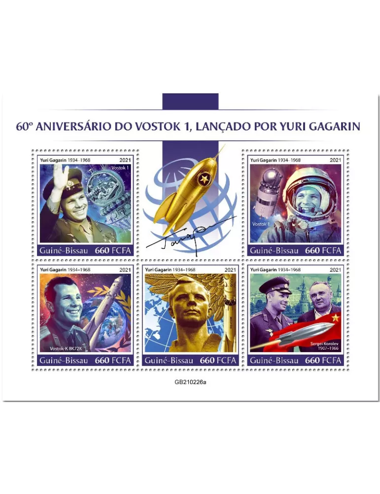 n° 9182/9186 - Timbre GUINEE-BISSAU Poste