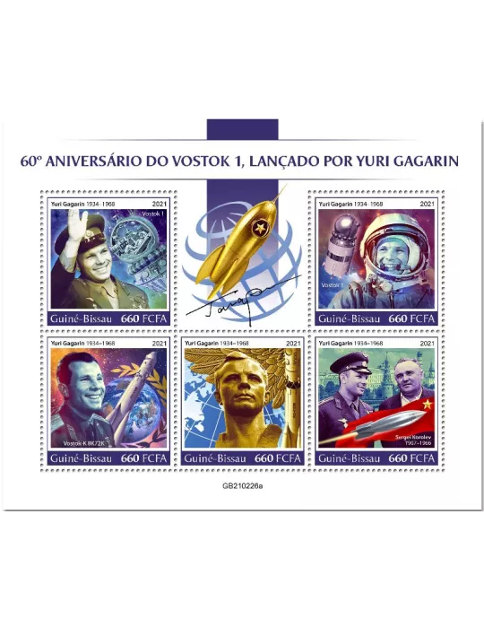 n° 9182/9186 - Timbre GUINEE-BISSAU Poste