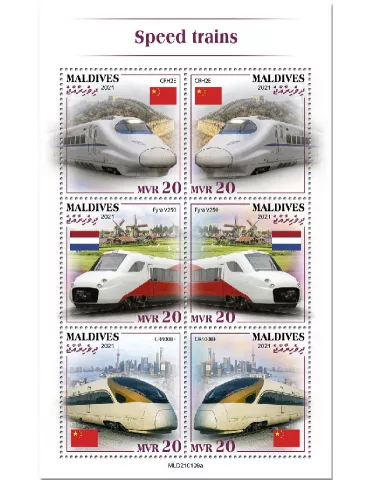 n° 7537/7542 - Timbre MALDIVES Poste