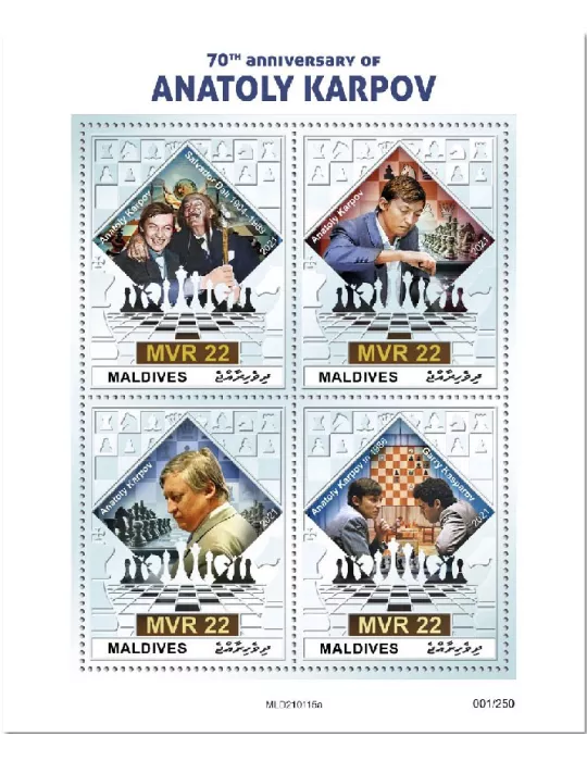 n° 7565/7568 - Timbre MALDIVES Poste