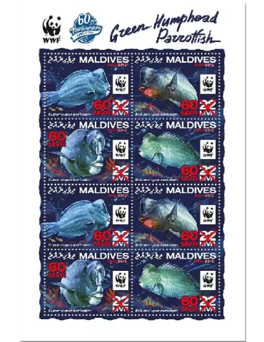 n° 7587/7594 - Timbre MALDIVES Poste