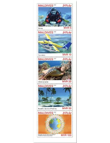 n° 7599/7608 - Timbre MALDIVES Poste