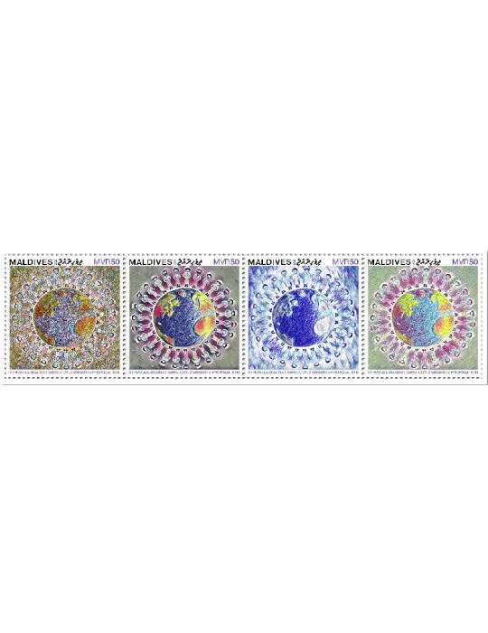 n° 7607/7614 - Timbre MALDIVES Poste