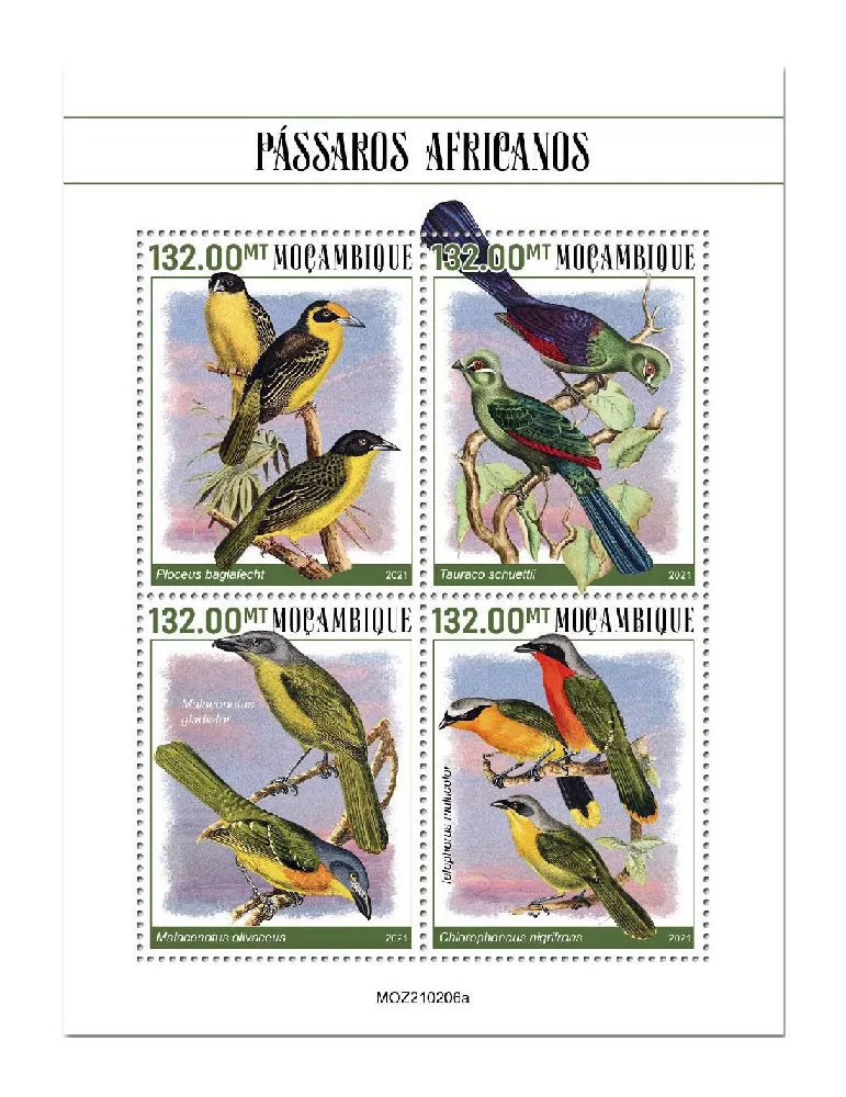 n° 9155/9158 - Timbre MOZAMBIQUE Poste
