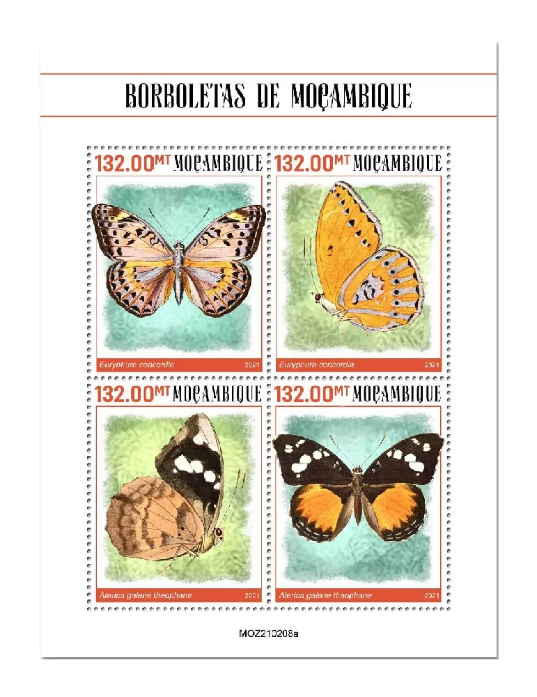 n° 9163/9166 - Timbre MOZAMBIQUE Poste