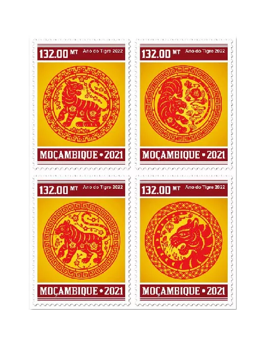 n° 9342/9345 - Timbre MOZAMBIQUE Poste