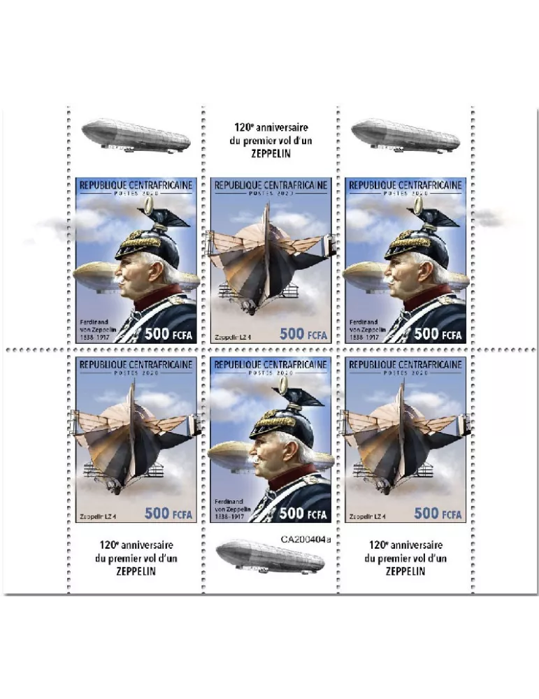 n° 6939/6944 - Timbre CENTRAFRIQUE Poste