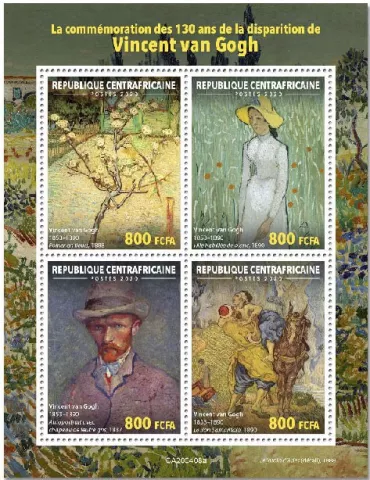 n° 6955/6958 - Timbre CENTRAFRIQUE Poste