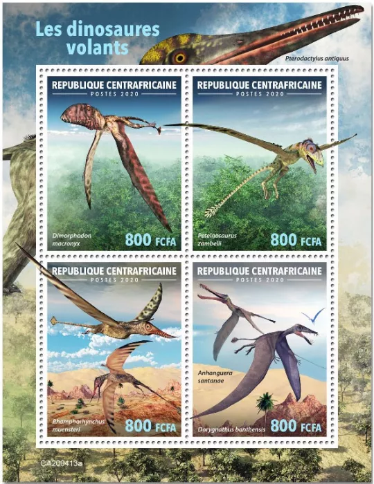 n° 6975/6978 - Timbre CENTRAFRIQUE Poste