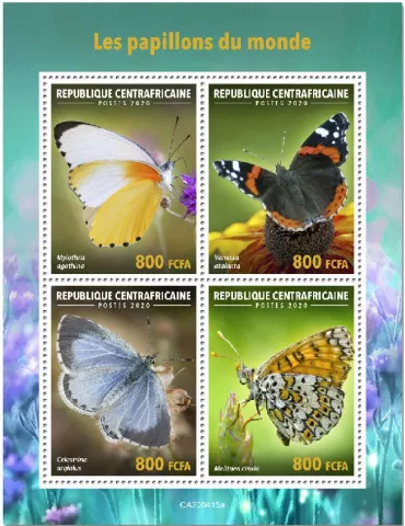 n° 6983/6986 - Timbre CENTRAFRIQUE Poste