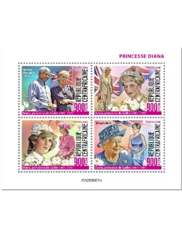 n° 7044/7047 - Timbre CENTRAFRIQUE Poste