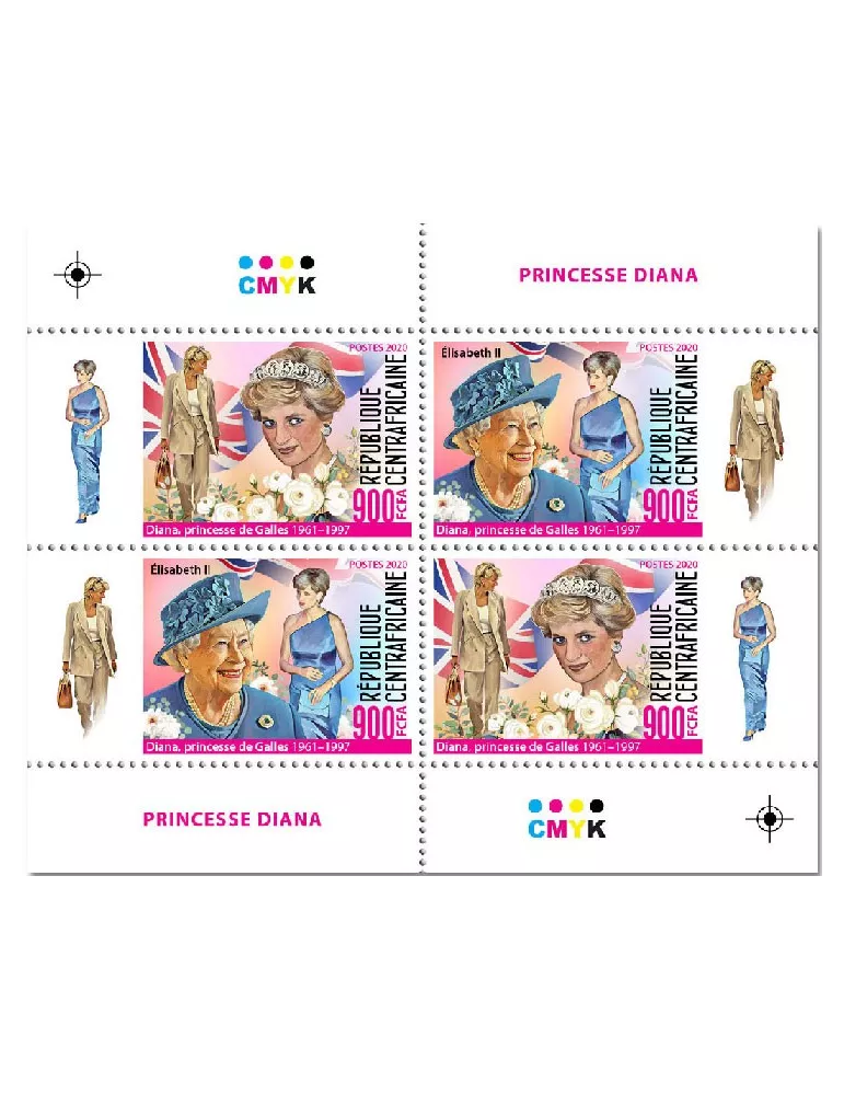 n° 7048/7055 - Timbre CENTRAFRIQUE Poste