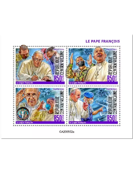 n° 7056/7059 - Timbre CENTRAFRIQUE Poste