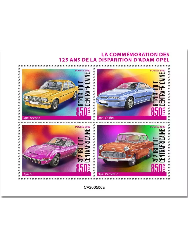 n° 7098/7101 - Timbre CENTRAFRIQUE Poste