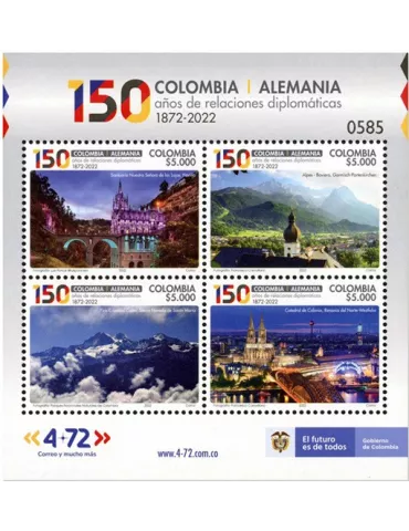 n° 2526/2529 - Timbre COLOMBIE Poste