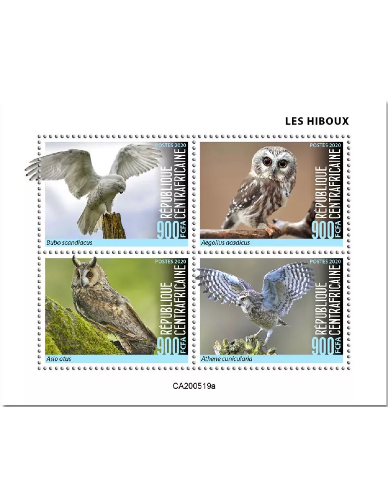 n° 7254/7257 - Timbre CENTRAFRIQUE Poste