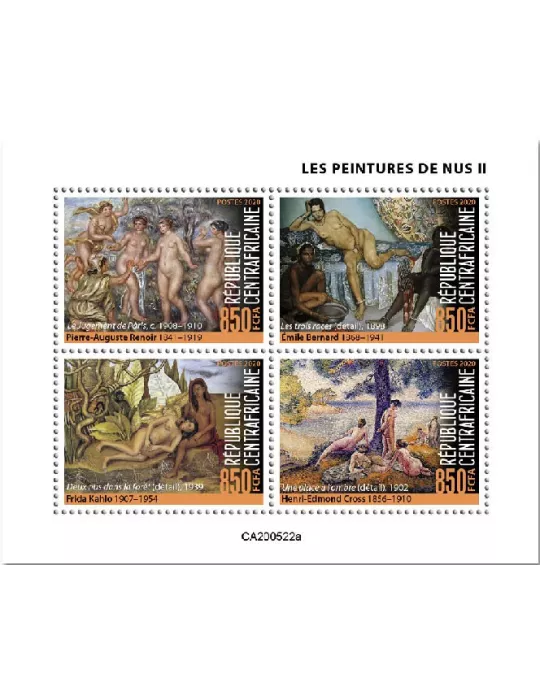 n° 7290/7293 - Timbre CENTRAFRIQUE Poste