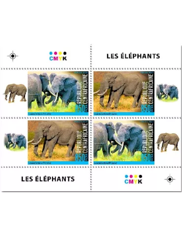 n° 7355/7369 - Timbre CENTRAFRIQUE Poste