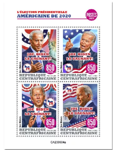 n° 7400/7403 - Timbre CENTRAFRIQUE Poste