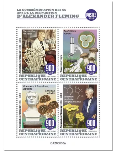 n° 7416/7419 - Timbre CENTRAFRIQUE Poste