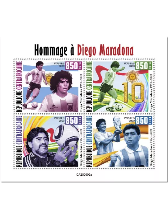 n° 7420/7423 - Timbre CENTRAFRIQUE Poste