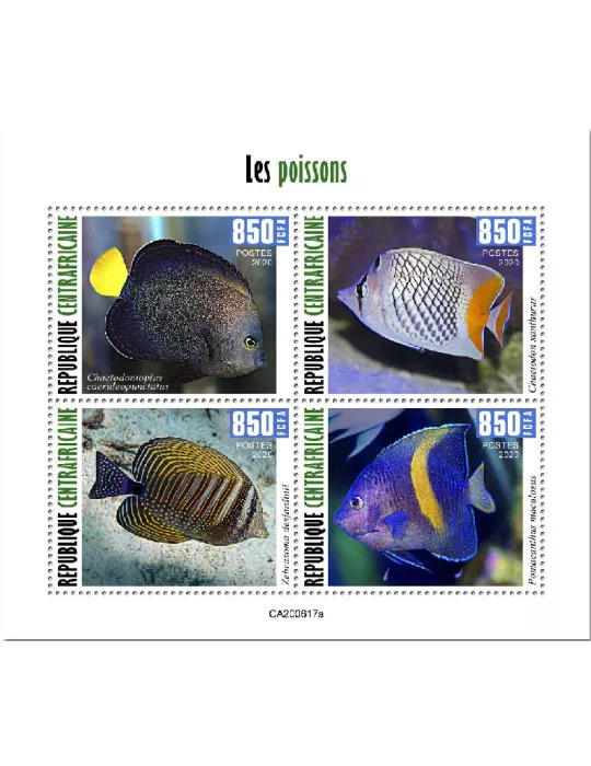 n° 7452/7455 - Timbre CENTRAFRIQUE Poste