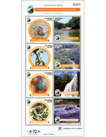 n° 2562/2569 - Timbre COLOMBIE Poste