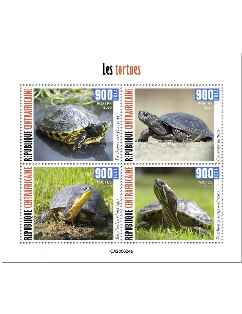 n° 7480/7483 - Timbre CENTRAFRIQUE Poste