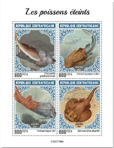 n° 7578/7581 - Timbre CENTRAFRIQUE Poste
