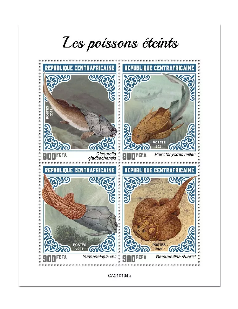 n° 7578/7581 - Timbre CENTRAFRIQUE Poste