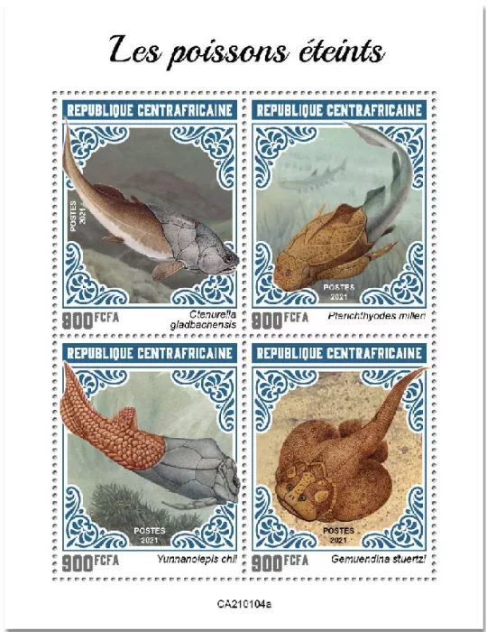 n° 7578/7581 - Timbre CENTRAFRIQUE Poste