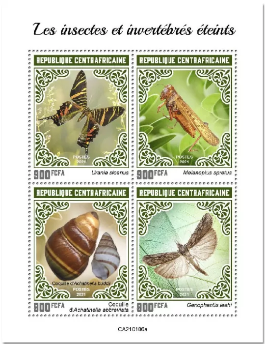 n° 7586/7589 - Timbre CENTRAFRIQUE Poste